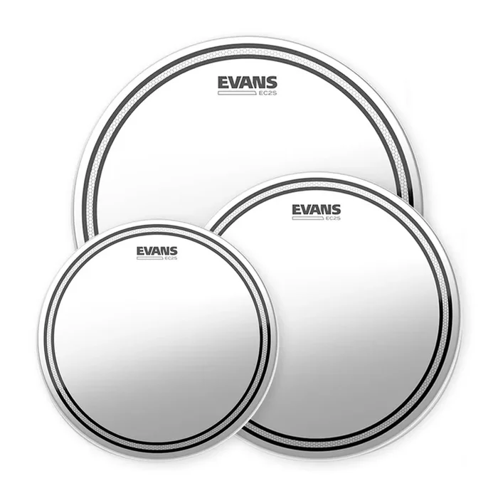 Evans EC2S Frosted Standard Tom Pack – 12″ 13″ 16″