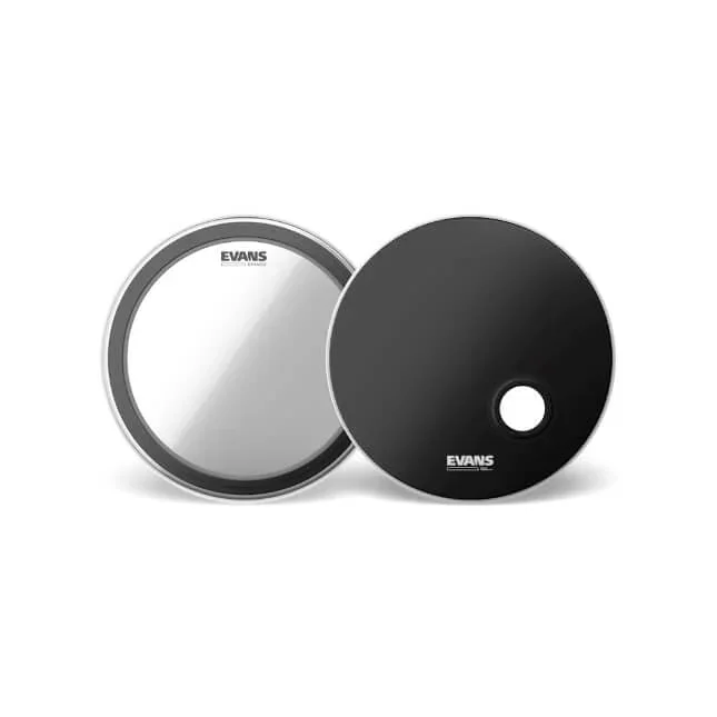 Evans EMAD2 System Clear Bass Drumhead Pack 20″ (Batter & Reso)