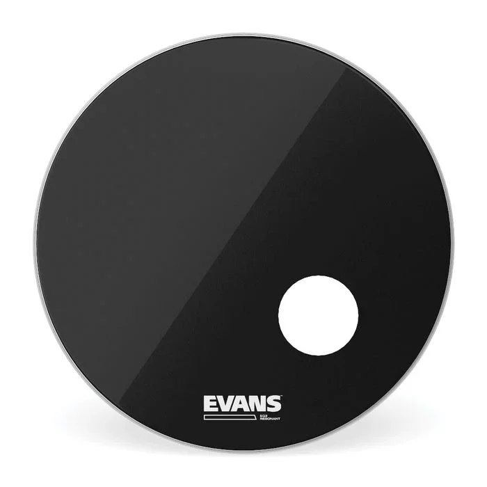 Evans EQ3 Reso Black Bass Drum Heads | 20 Inch