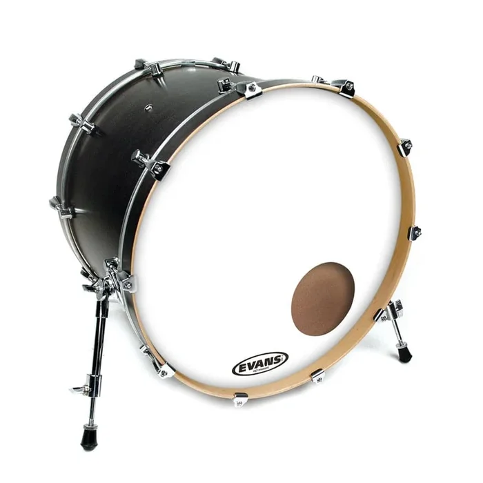 Evans EQ3 Smooth White Resonant Bass Drumhead 26″ Ported