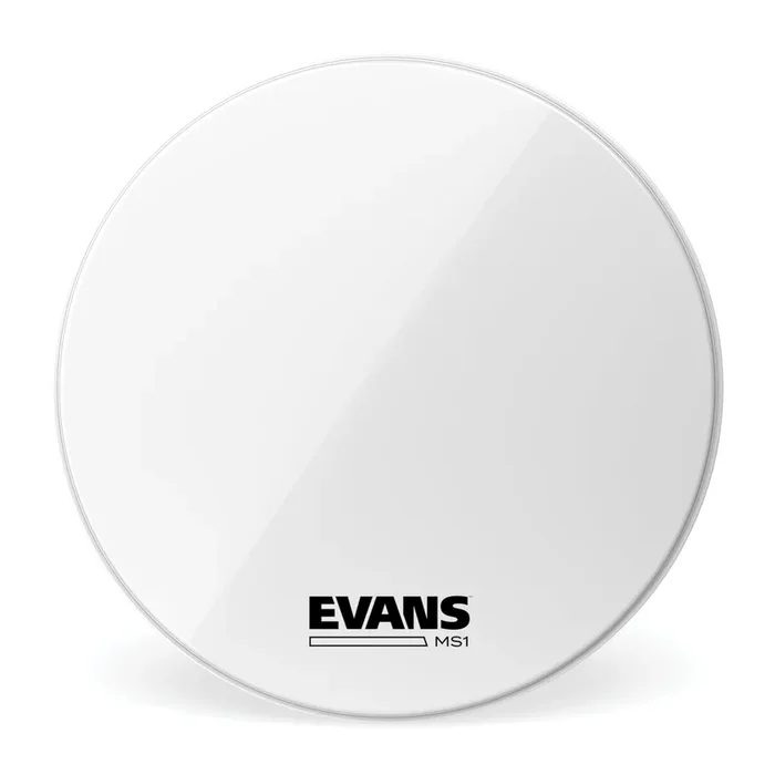 Evans MS1 White Marching Bass Drum Head, 26 Inch