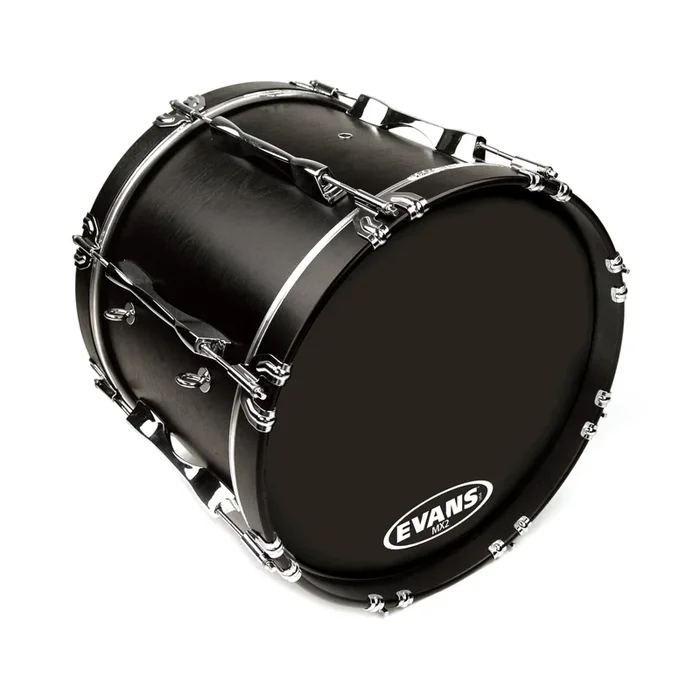 Evans MX2 Black Bass Drumhead 28″