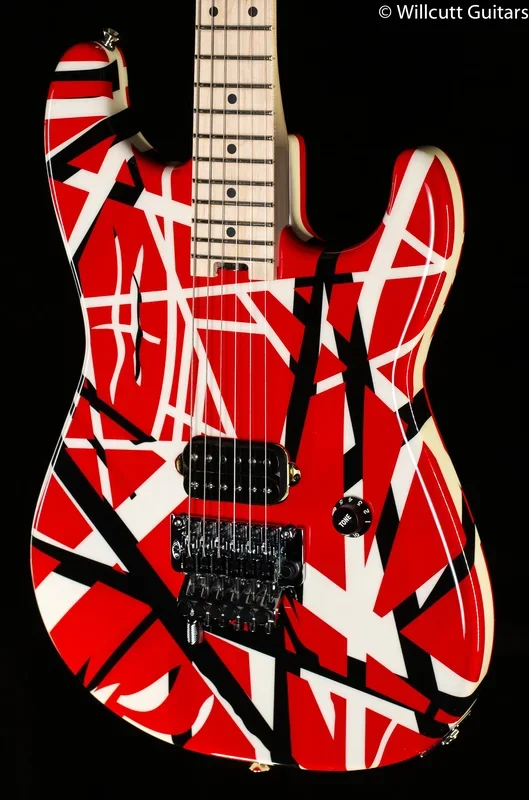 EVH Striped Series Red with Black Stripes (156)