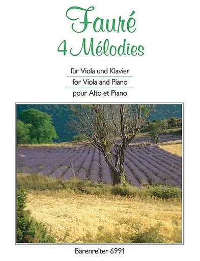 Faure, Gabriel: 4 Melodies fur Viola and Piano (Ausgabe fur Viola) Barenreiter