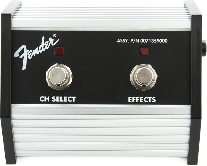 Fender 2-Button Footswitch: Channel Select / Effects On/Off with 1/4″ Jack