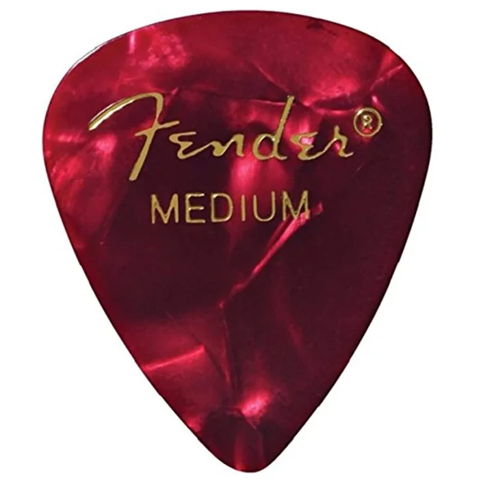 Fender 351 Pick Pack Red MOTO Medium 4 Pack (48) Bundle