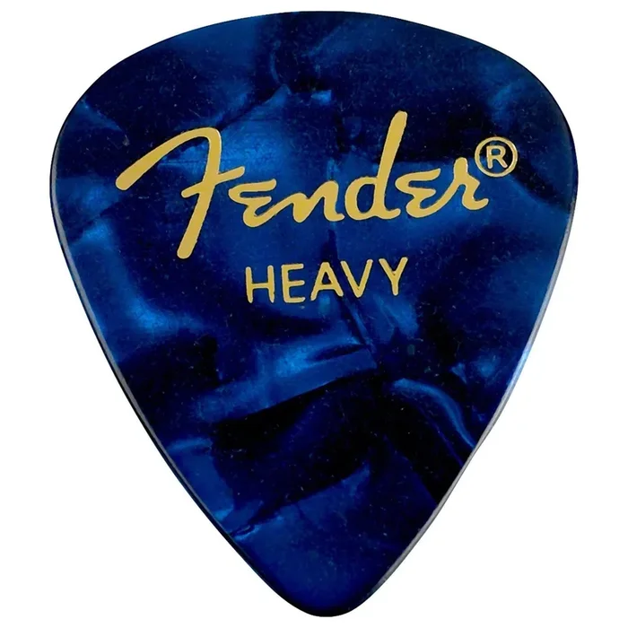 Fender 351 Picks Blue MOTO Heavy 3 Pack (36) Bundle