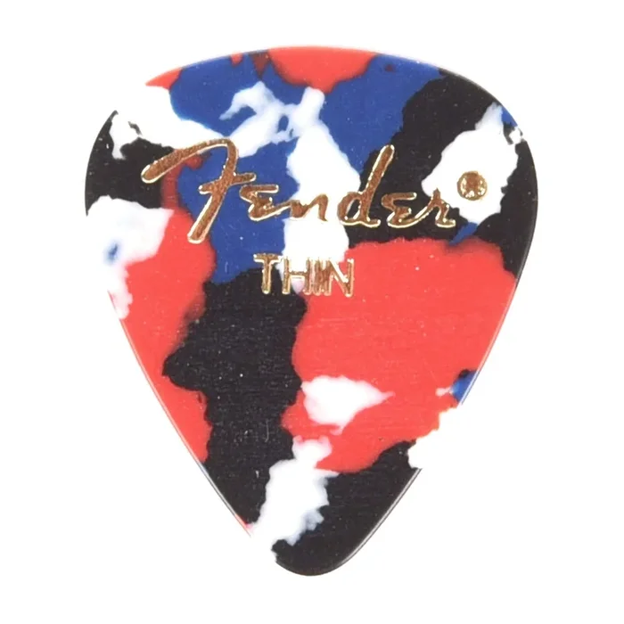 Fender 351 Picks Confetti Thin 2 Pack (24) Bundle