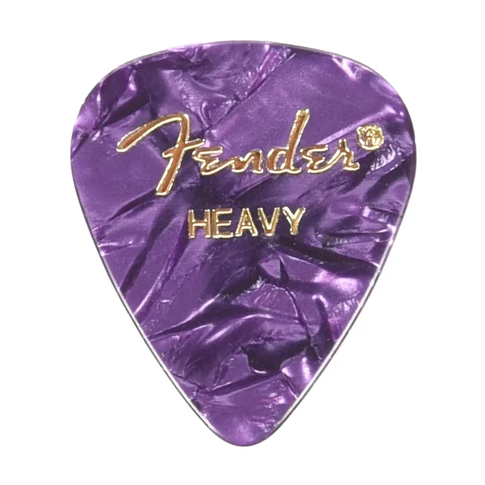 Fender 351 Picks Purple MOTO Heavy 3 Pack (36) Bundle