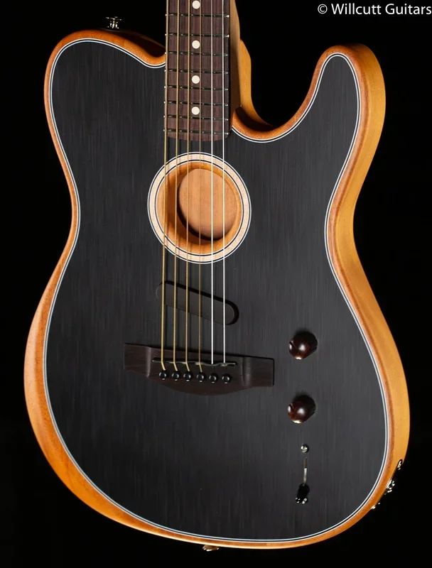 Fender Acoustasonic® Player Telecaster Rosewood Fingerboard Brushed Black
