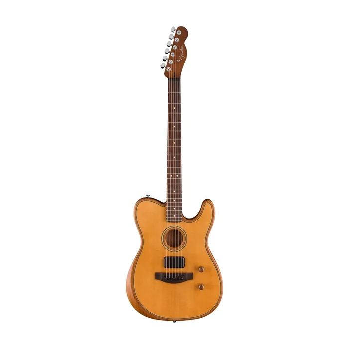 Fender Acoustasonic Standard Telecaster Acoustic-Electric Guitar – Aged Natural