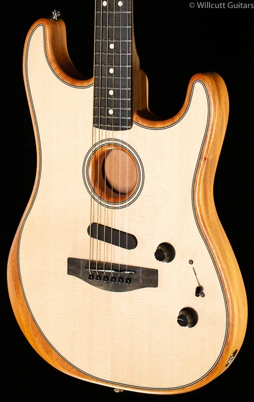 Fender American Acoustasonic Strat Natural Ebony Fingerboard (410)