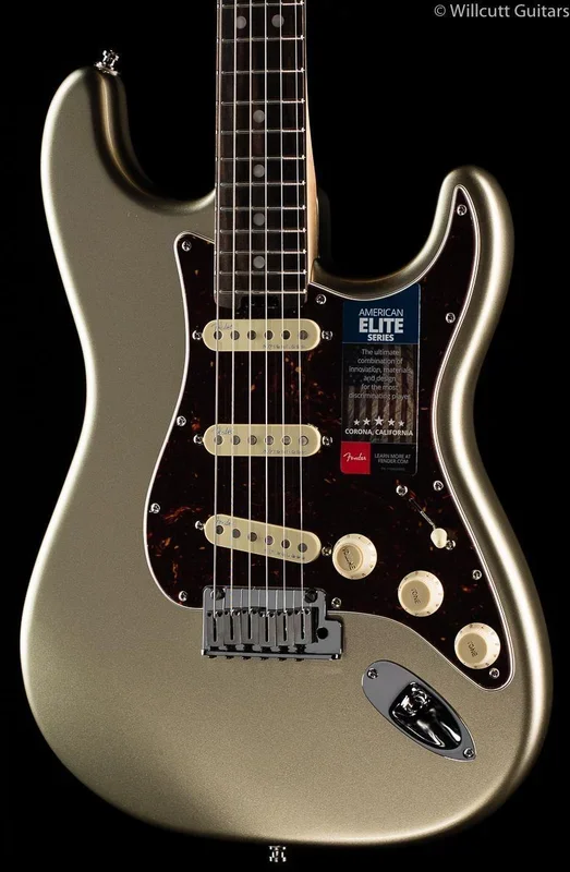 Fender American Elite Stratocaster Champagne Ebony