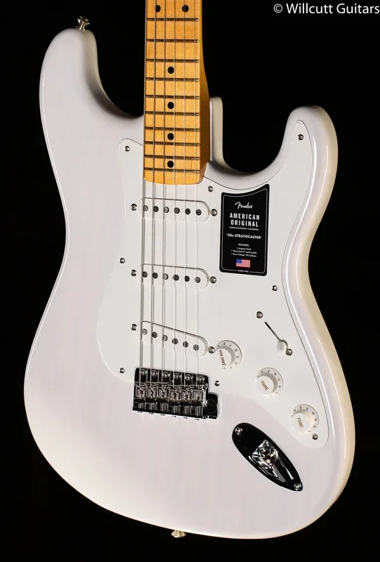 Fender American Original ’50s Stratocaster Maple Fingerboard White Blonde (052)