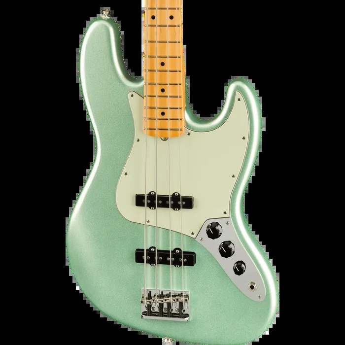 Fender American Professional II Jazz Bass Electric Bass, Mystic Surf Green
