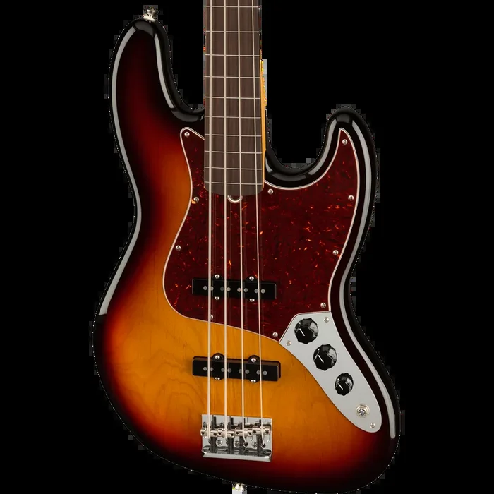 Fender American Professional II Jazz Bass Fretless Bass Guitar, 3-Tone Sunburst