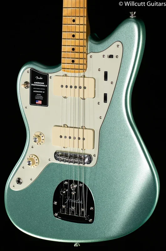 Fender American Professional II Jazzmaster Mystic Surf Green Maple Fingerboard Lefty