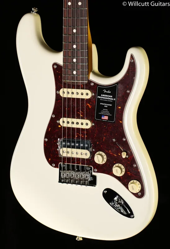 Fender American Professional II Stratocaster HSS Rosewood Fingerboard Olympic White (228)