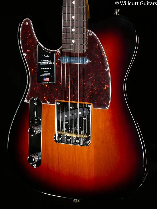 Fender American Professional II Telecaster Rosewood Fingerboard 3-Color Sunburst Left-Hand (342)