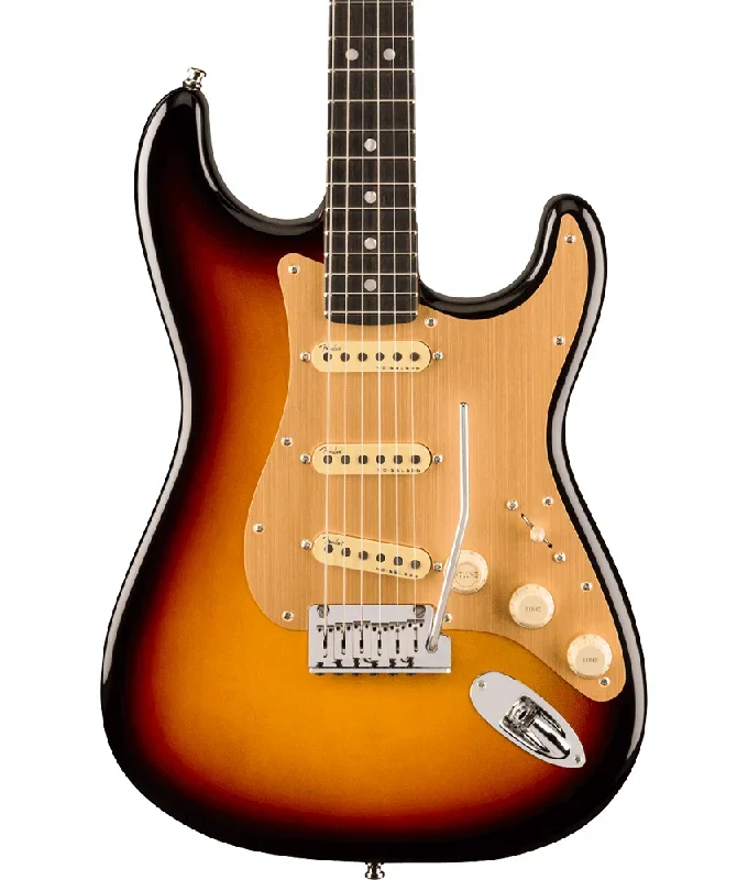 Fender American Ultra II Stratocaster Electric Guitar – Ebony Fingerboard, Ultraburst | New