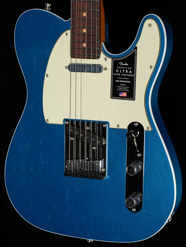 Fender American Ultra Luxe Vintage ’60s Telecaster Custom Rosewood Fingerboard Lake Placid Blue (216)