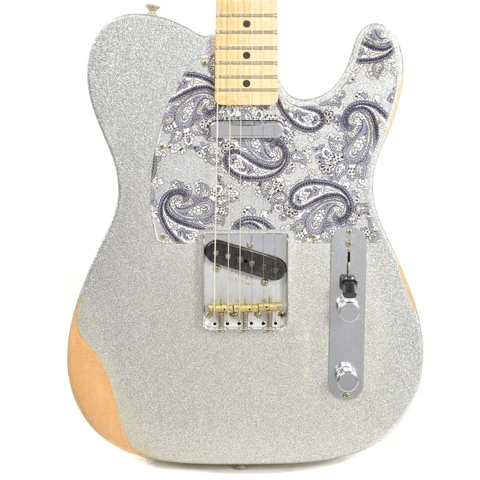 Fender Artist Brad Paisley Road Worn Telecaster Silver Sparkle