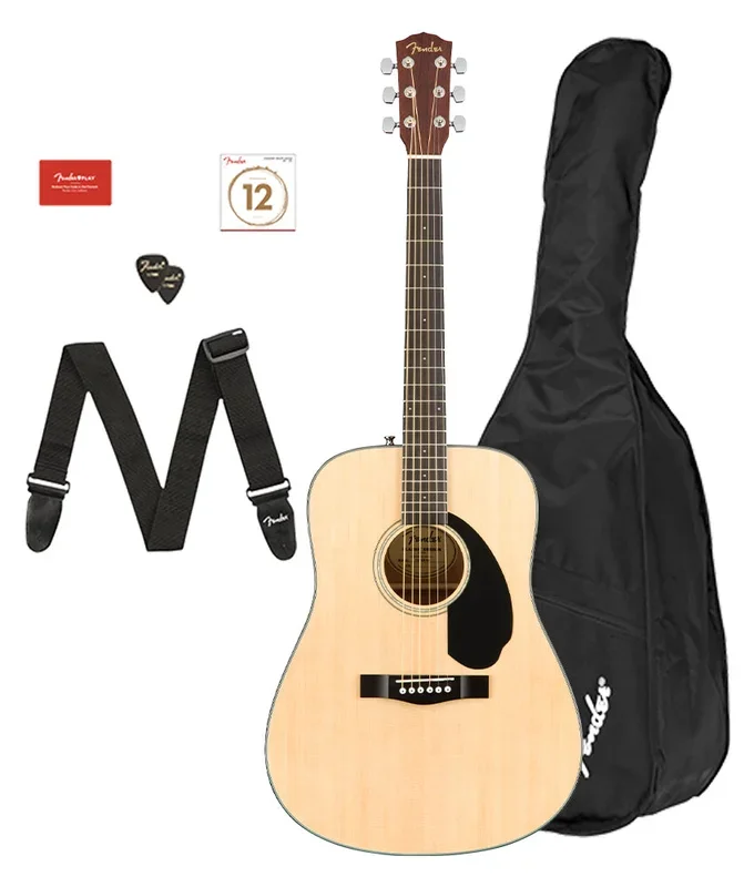 Fender CD-60S Dreadnought Acoustic Guitar Pack V2 – Natural