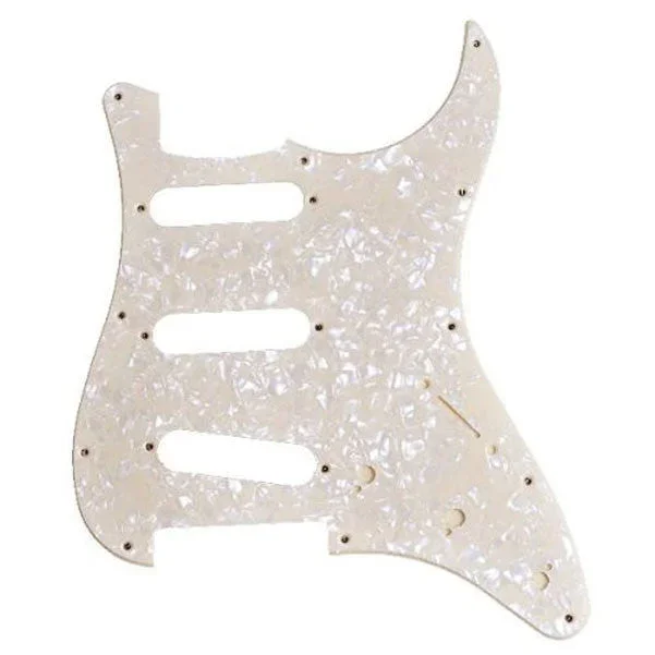 Fender Cream Pearl Pickguard SSS 11 Hole 1-ply for Strat Replacement