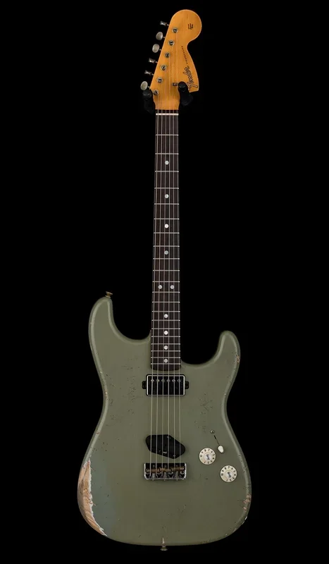 Fender Custom Shop 1966 Stratocaster SH Heavy Relic – Super Faded Aged Antique Olive Drab #88896