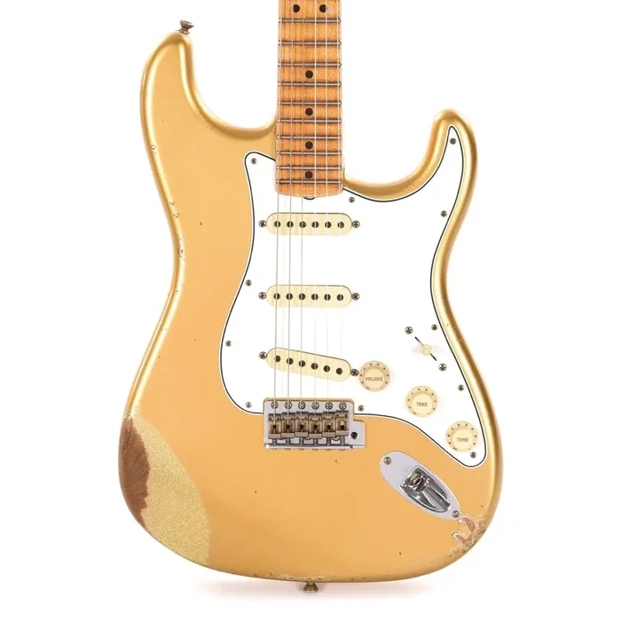 Fender Custom Shop 2017 Collection Stratocaster Relic Aztec Gold/Gold Sparkle Bottom