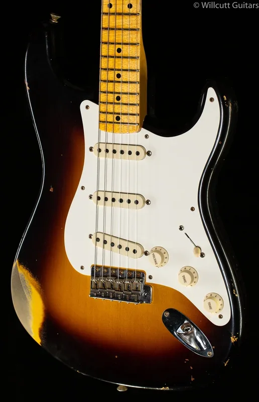 Fender Custom Shop ’57 Stratocaster Relic Wide-Fade 2-Color Sunburst Maple Fingerboard