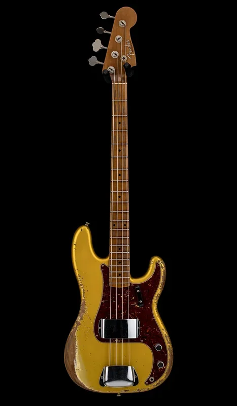 Fender Custom Shop Empire 58 Precision Bass Heavy Relic – Faded Aged Frost Gold #88765