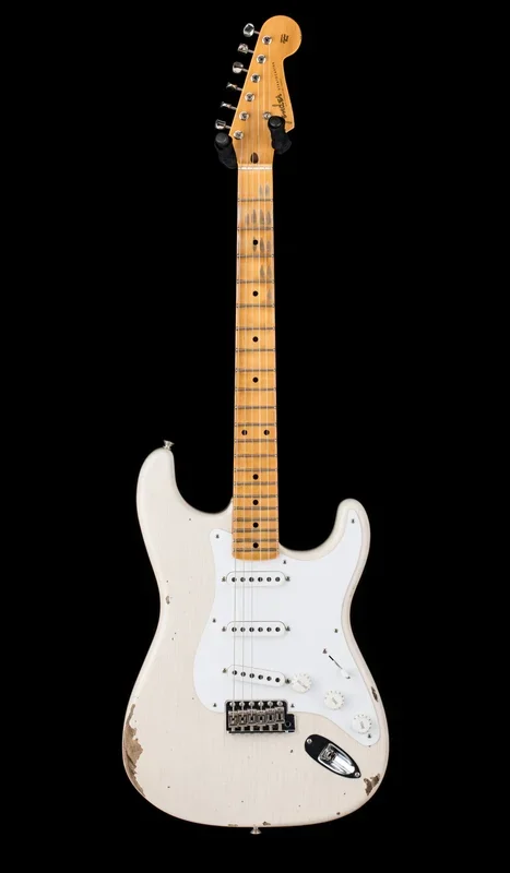 Fender Custom Shop Limited Edition Fat 1954 Stratocaster Relic with Closet Classic Hardware – Aged White Blonde #0102
