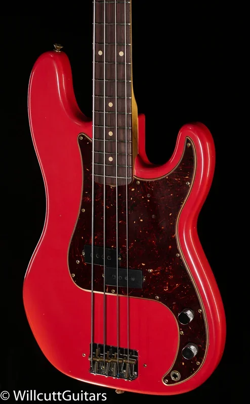 Fender Custom Shop Pino Palladino Signature Precision Bass Rosewood Fingerboard Fiesta Red over Desert Sand (377)