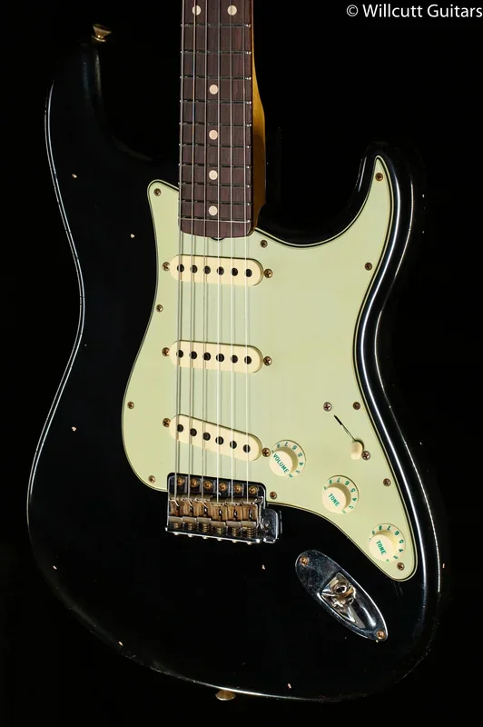 Fender Custom Shop Willcutt True ’62 Stratocaster Journeyman Relic Black 57 V (837)