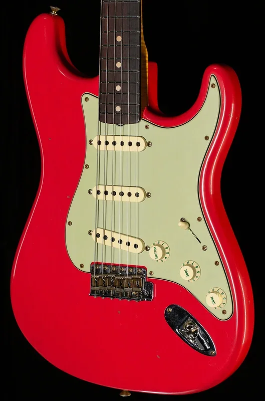 Fender Custom Shop Willcutt True ’62 Stratocaster Journeyman Relic Fiesta Red Large C (457)