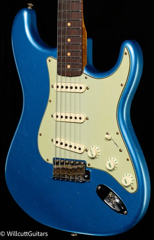 Fender Custom Shop Willcutt True ’62 Stratocaster Journeyman Relic Lake Placid Blue ’60 Oval C (098)