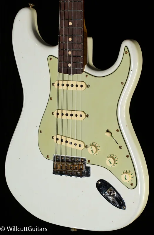 Fender Custom Shop Willcutt True ’62 Stratocaster Journeyman Relic Olympic White 59 C (144)