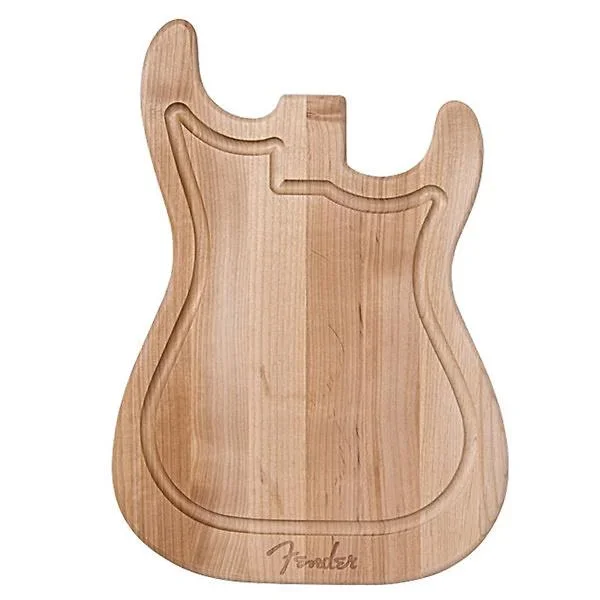 Fender Cutting Board Stratocaster Bamboo Wood
