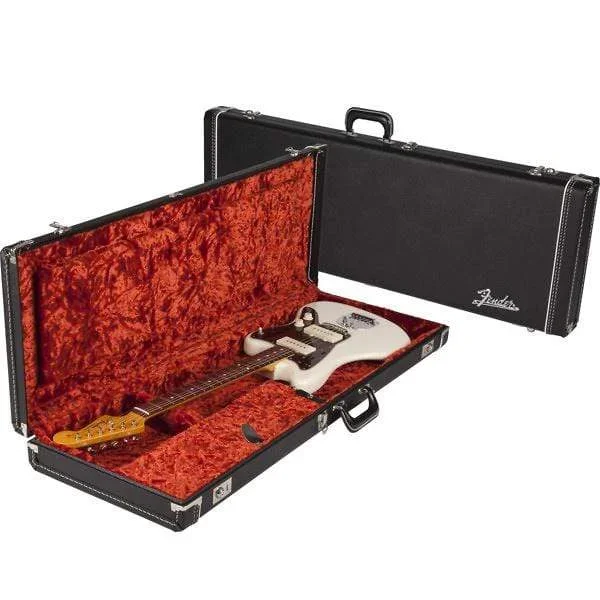 Fender Deluxe Case for Jaguar/Jazzmaster Black with Orange Plush Interior