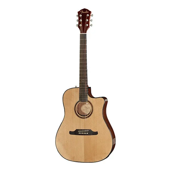 Fender F-1000CE Dreadnought Cutaway Electro Acoustic Guitar – Natural High Gloss