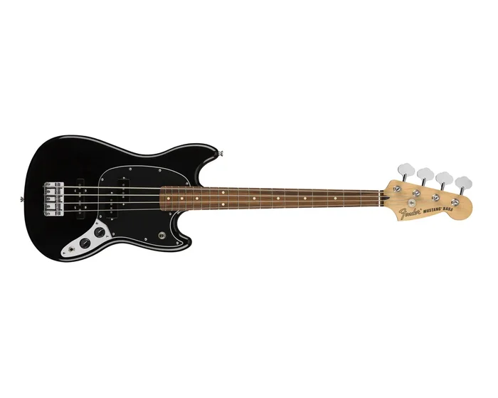 Fender FSR Mustang Bass, Pau Ferro Fretboard – Black