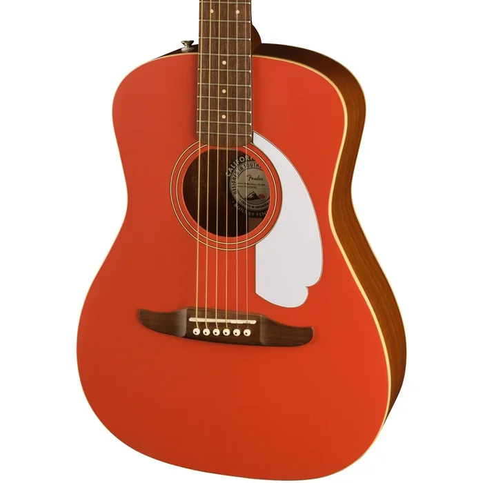 Fender Malibu Player Acoustic Electric Guitar – Fiesta Red