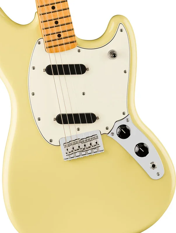 Fender Player II Mustang Electric Guitar, Maple Fingerboard – Hialeah Yellow