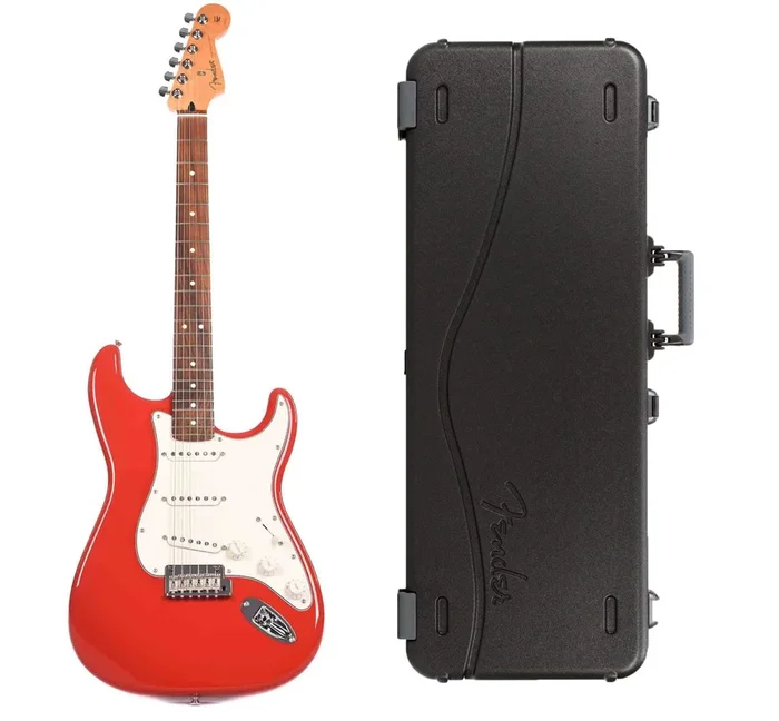 Fender Player Stratocaster Sonic Red Bundle w/Fender Molded Hardshell Case