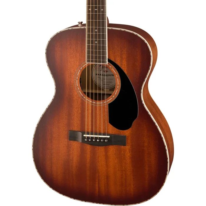 Fender PO-220E Orchestra Acoustic Guitar – Aged Cognac Burst