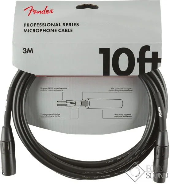 Fender Professional Series 10′ Microphone Cable