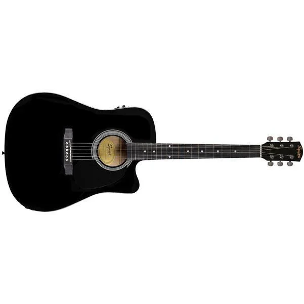 Fender SA105CE Electro – Acoustic Guitar – Black – Open Box
