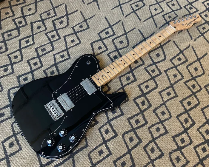 Fender Squier Affinity Series Telecaster Deluxe – Black w/ Graphtech Nut