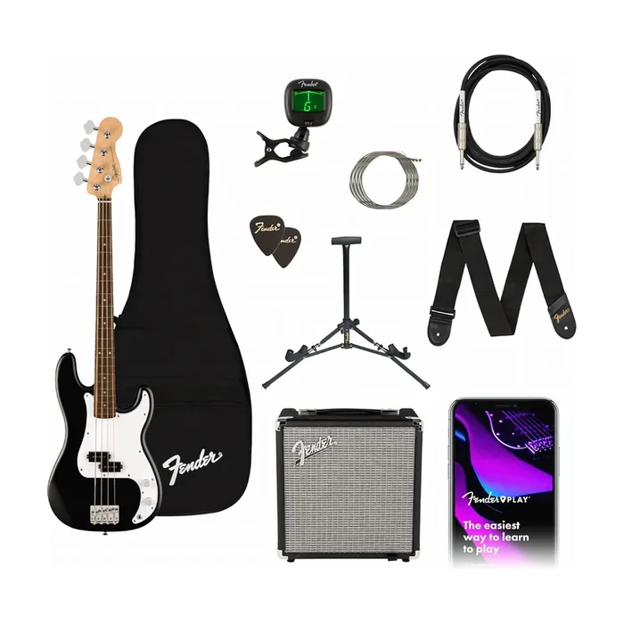 Fender Squier Debut Series Precision Bass Guitar Pack – Negro